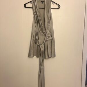 Ann Taylor Silver Jumpsuit